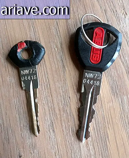 Spare motorcycle key