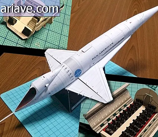 Increíbles miniaturas de papel recrean las naves espaciales más famosas del cine