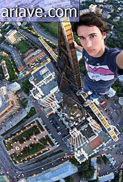 Fryktløs, ung russer tar selfies i veldig farlige situasjoner