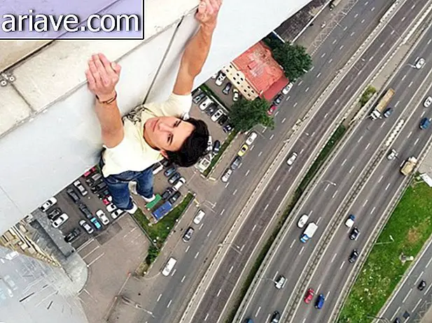 Fryktløs, ung russer tar selfies i veldig farlige situasjoner