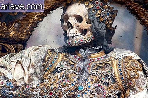 Les riches squelettes des catacombes de Rome